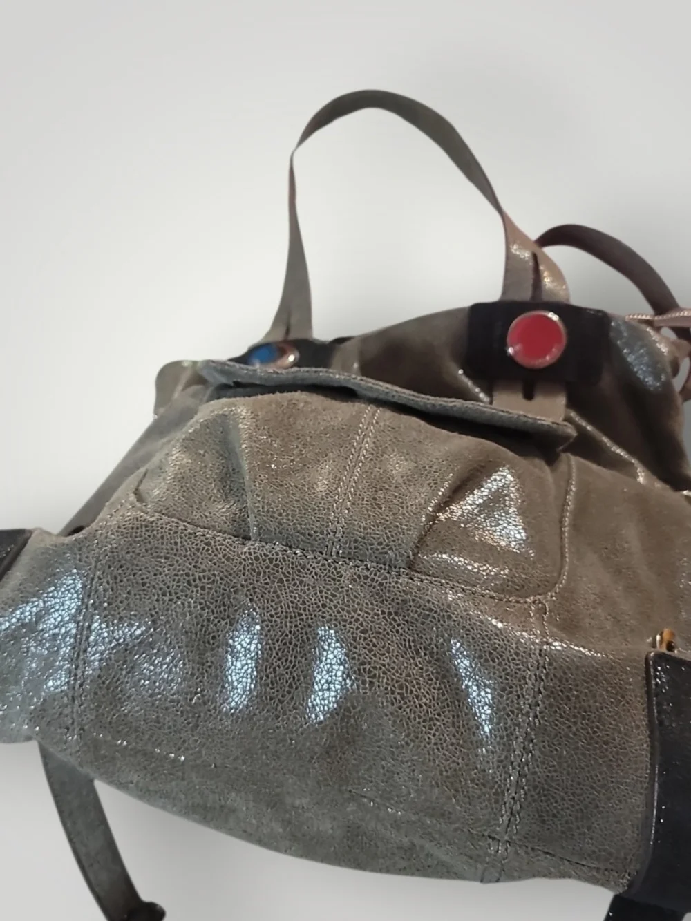 b. makowsky Gray Shoulder Bag Euc
